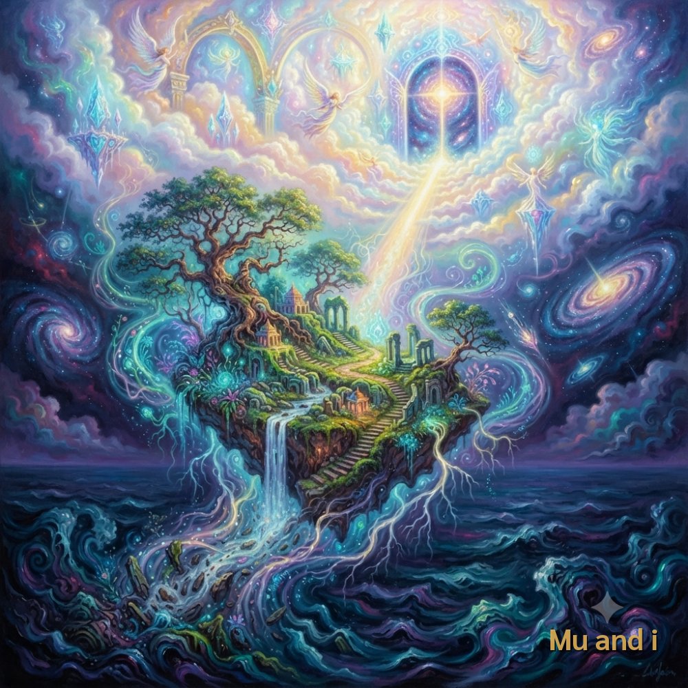 ฝันเห็นเกาะลอยขึ้นสู่สรวงสวรรค์