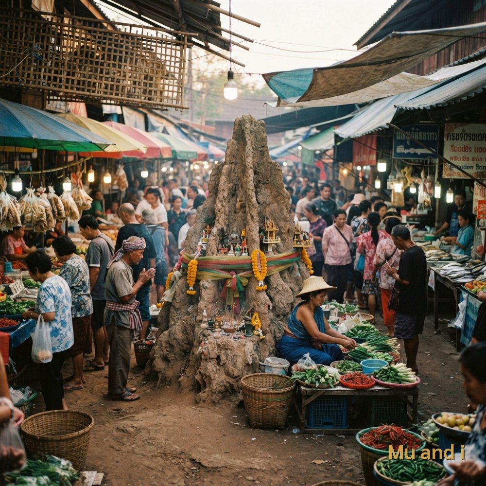 ฝันเห็นจอมปลวกกลางตลาดสด