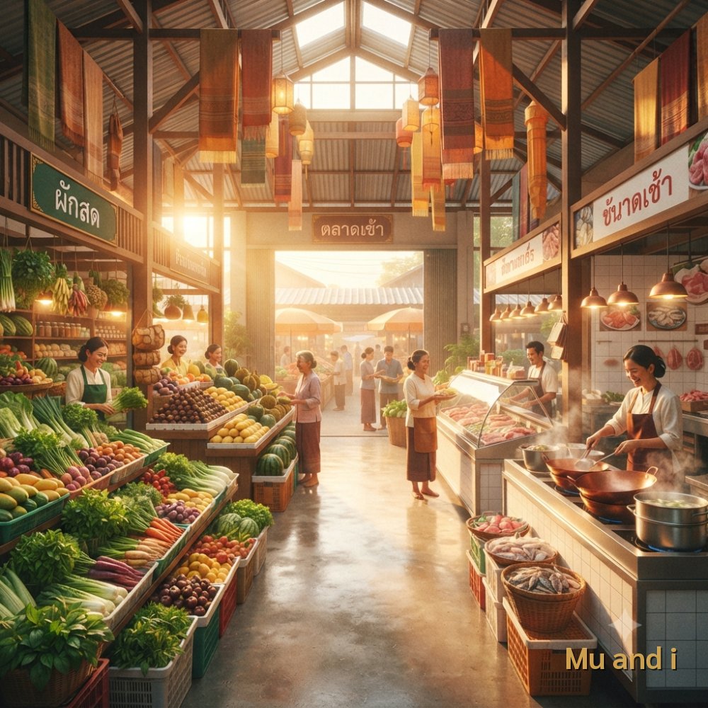 ฝันเห็นตลาดสดที่สะอาดและอุดมสมบูรณ์