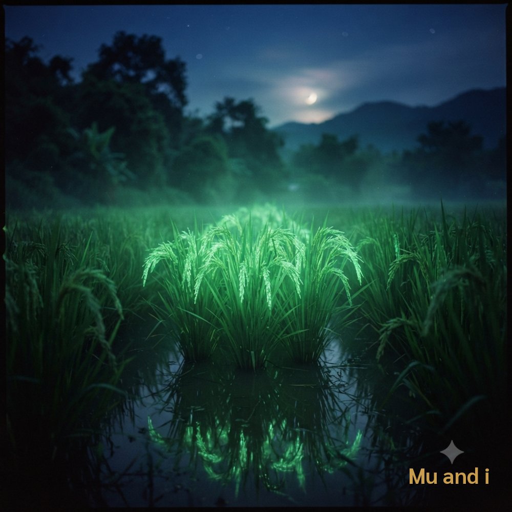 ฝันเห็นรวงข้าวสีเขียวมรกตเรืองแสง