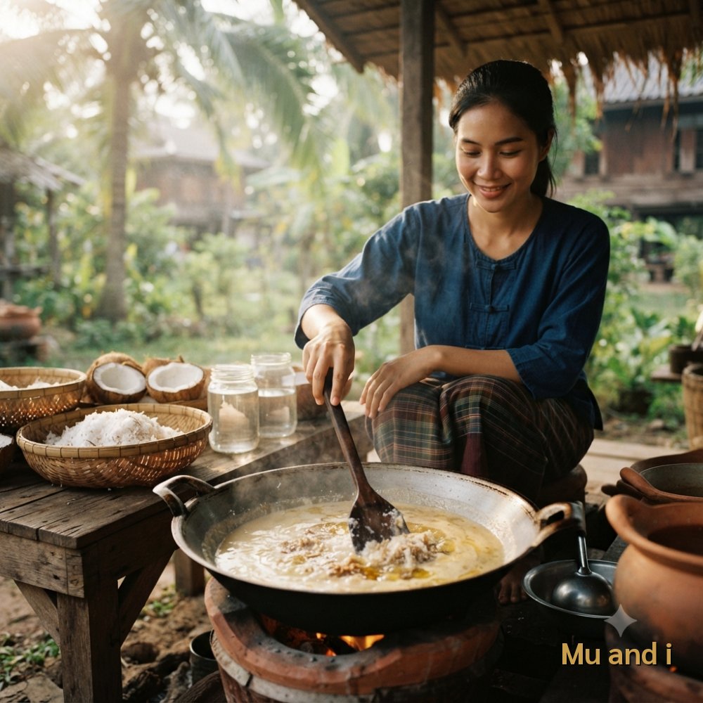 ฝันว่าเคี่ยวน้ำมันมะพร้าวบริสุทธิ์