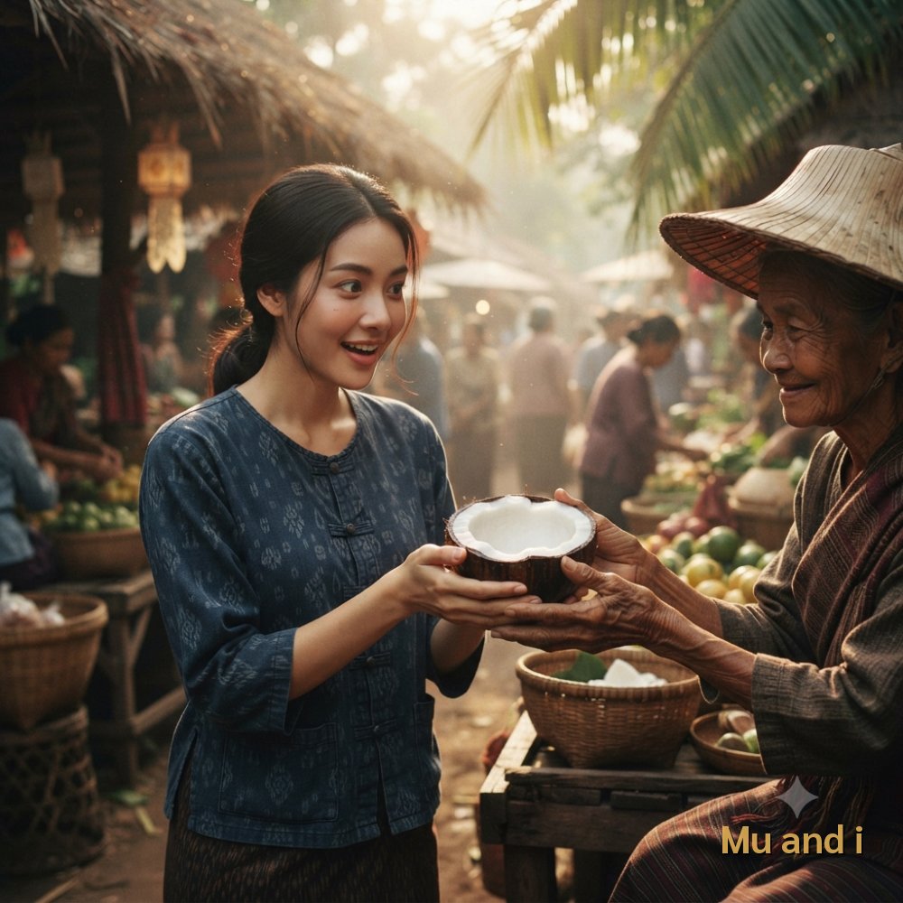 ฝันว่าได้รับแจกมะพร้าวกะทิ