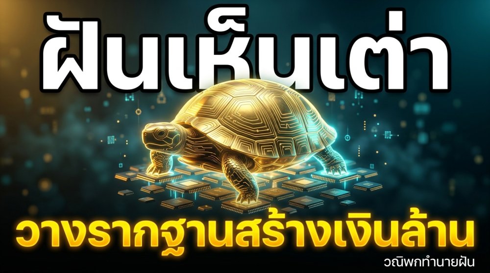 ฝันเห็นเต่า อายุวัฒนะแห่งความยั่งยืนและรากฐานธุรกิจที่มั่นคง