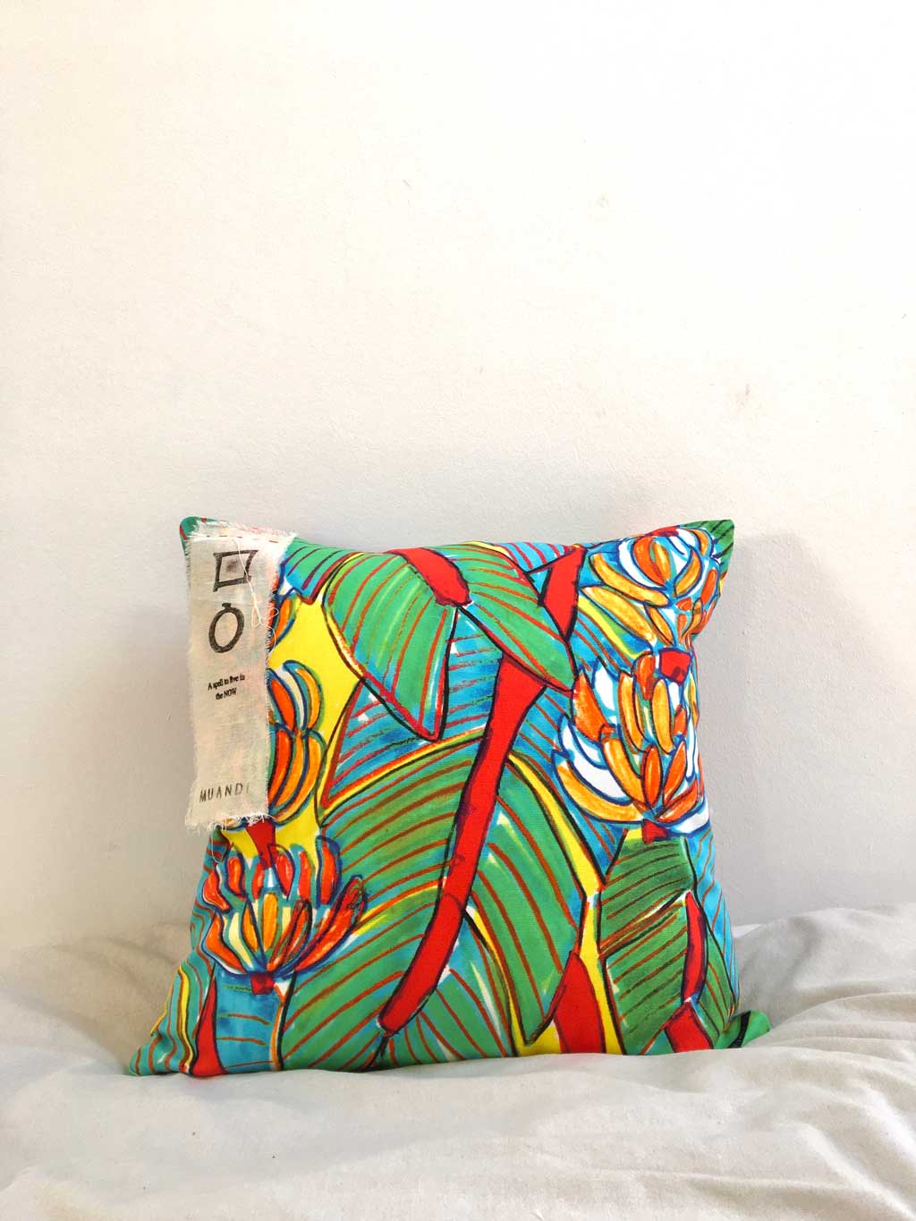 Art Cushion Banana Paradise Painted in Thailand