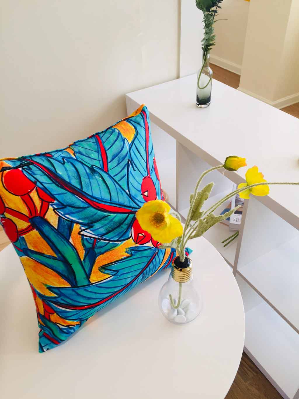 Art Cushion Tropical Energy Painted in Thailand